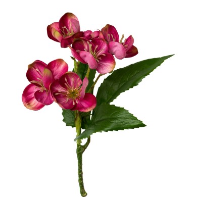 Decorative Christmas Rose - Pink 63cm