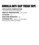 Gorilla Tape - Anti Slip Tread - Black - 3m