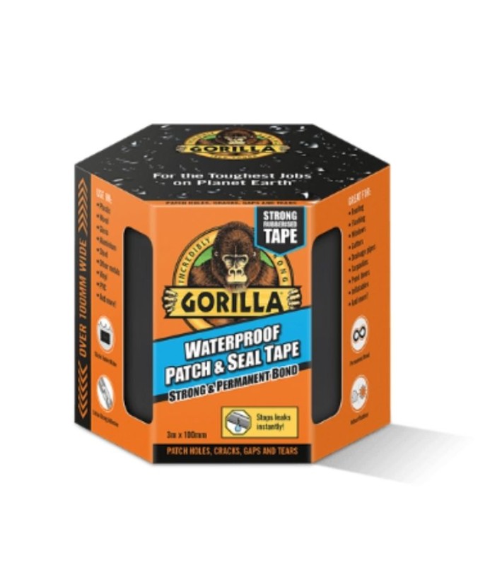 Gorilla Tape - Waterproof Patch & Seal - Black - 3m Gorilla Tape - Waterproof Patch & Seal - Black - 3m