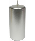 Κερί σωλήνα άοσμο - Μεταλλικό Ασημί 130x60mm