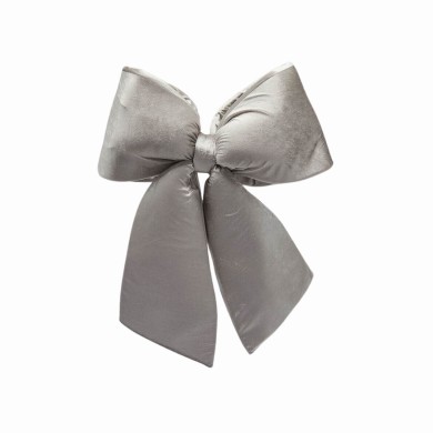 Decorative Bow - Velvet Grey - 60xH63cm