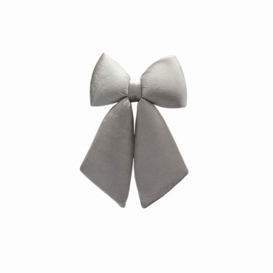 Decorative Bow - Velvet Grey - 27xH38cm