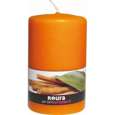 Scented Candle Pillar Cinammon - Orange 100x60mm