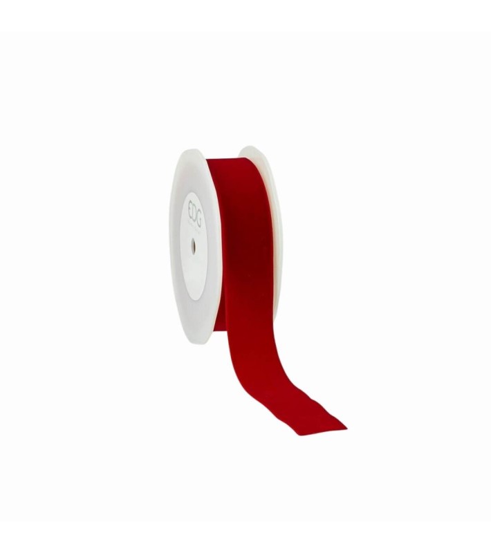 Decorative Garland - Velvet Red - 38mm 10mt Decorative Garland - Velvet Red - 38mm 10mt