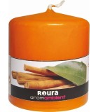 Scented Candle Pillar Cinammon - Orange 80x70mm