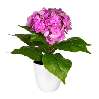 Decorative Hydrangea in pot - Pink 40cm
