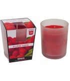 Scented Candle with Frosted Glass Mix Berries - Red 85x70mm Scented Candle with Frosted Glass Mix Berries - Red 85x70mm