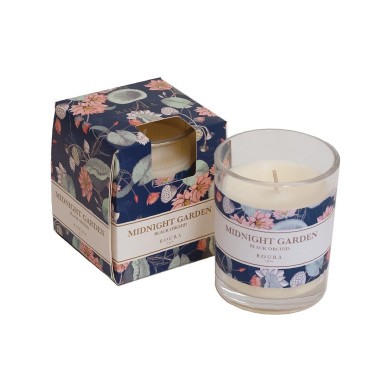 Scented Candle in Glass Midnight Garden - Black Orchid