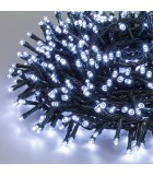 String LED Lights  - Cold White with Green Cable - 20,5+4m   (1000 LED) String Lights