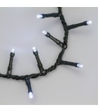 String LED Lights  - Cold White with Green Cable - 30,5+4m   (1500 LED) String Lights