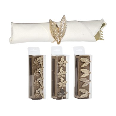 Towel Ring - Lux - Gold - 4pcs (3 designs)