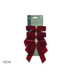Decorative Bow Set of 3 - Bordeaux - 15cm Decorative Bow Set of 3 - Bordeaux - 15cm