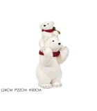 Decorative Bear Set of 2 - White - 50cm Decorative Bear Set of 2 - White - 50cm