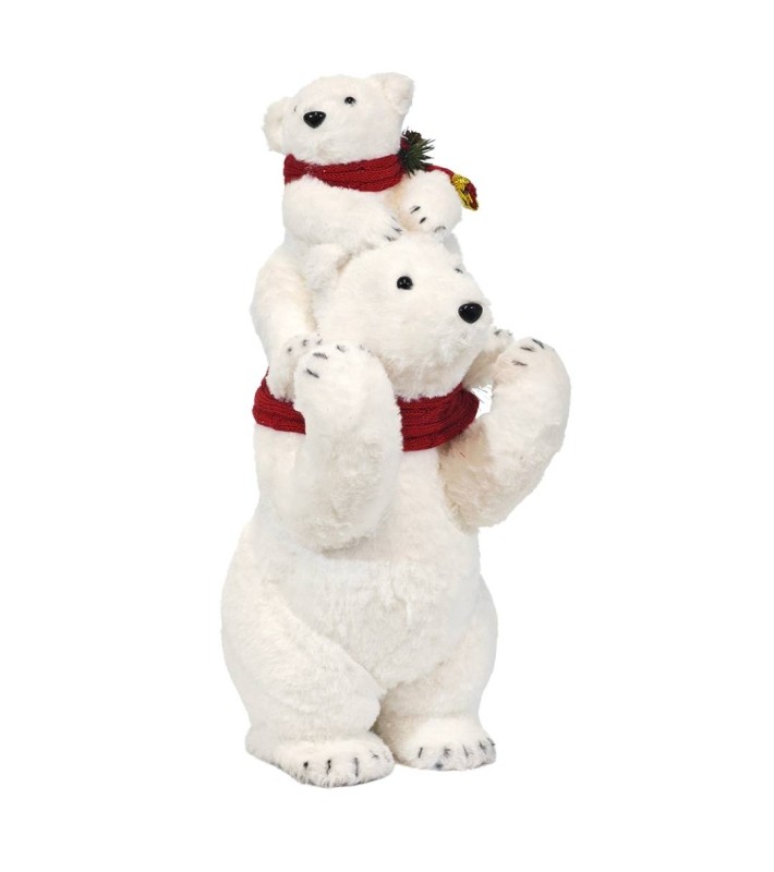 Decorative Bear Set of 2 - White - 50cm Decorative Bear Set of 2 - White - 50cm