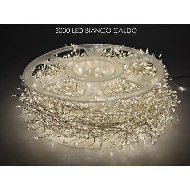 Λαμπακια Σειρα LED - Ζεστο Λευκο - 2000MiniLeds/26 + 5M