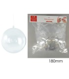 Ornament Ball - Plastic Transparent 180mm