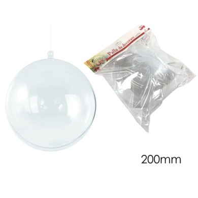 Ornament Ball - Plastic Transparent 200mm