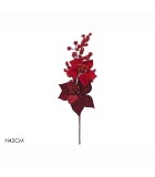 Artificial Branch with Flower and Berries - 42cm Artificial Branch with Flower and Berries - 42cm