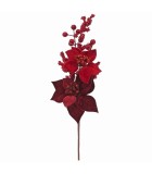 Artificial Branch with Flower and Berries - 42cm Artificial Branch with Flower and Berries - 42cm