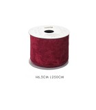 Decorative Velvet Ribbon - Red - 6.3x250cm