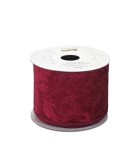 Decorative Velvet Ribbon - Red - 6.3x250cm