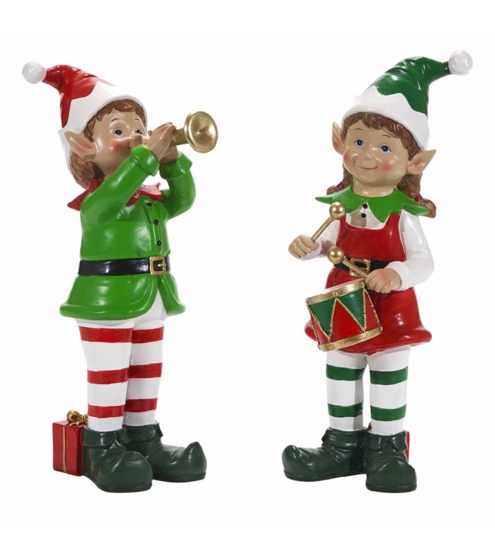 Christmas Standing Elf - 31cm - 2 Designs Christmas Standing Elf - 31cm - 2 Designs