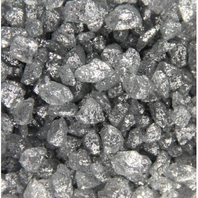 Decorative  Granulate Glass - Silver 350ml