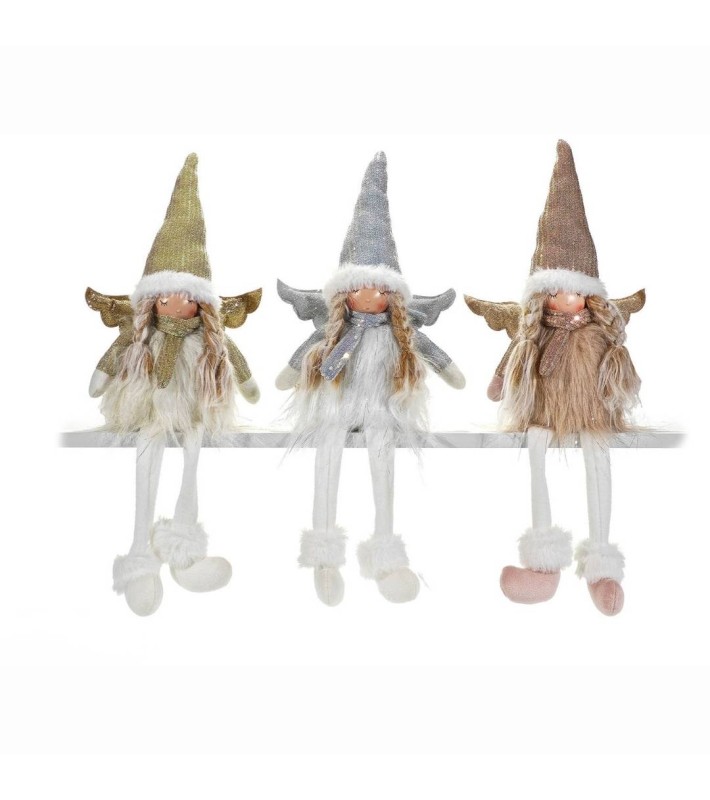 Christmas Seated Angel with Sequins - 32cm Christmas Seated Angel with Sequins - 32cm