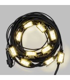 LED Lights String - Warm White - Flash Strobe Garland 10Lamps IP67