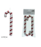 Ornament Candy Stick Set - White/Red (2pcs)