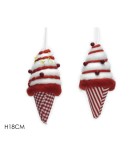 Στολιδι Παγωτο - Κοκκινο Η18εκ (2 σχεδια)