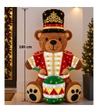 Inflatable Bear - Brown - H180cm - LED Inflatable Bear - Brown - H180cm - LED