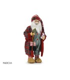 Decorative Santa - Presents - Red - H60cm