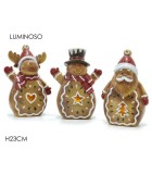 Διακοσμητικο Gingerbread - Ταρανδος, Χιοναννθρωπος, Αγιος Βασιλης Η23εκ (3 σχεδια) Διακοσμητικο Gingerbread - Ταρανδος, Χιοναννθρωπος, Αγιος Βασιλης Η23εκ (3 σχεδια)