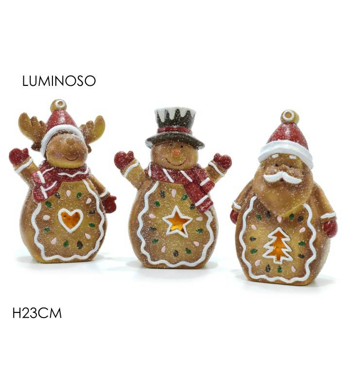 Διακοσμητικο Gingerbread - Ταρανδος, Χιοναννθρωπος, Αγιος Βασιλης Η23εκ (3 σχεδια) Διακοσμητικο Gingerbread - Ταρανδος, Χιοναννθρωπος, Αγιος Βασιλης Η23εκ (3 σχεδια)