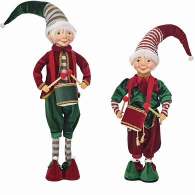 Christmas Figure with Drum 70x90cm Christmas Figure with Drum 70x90cm