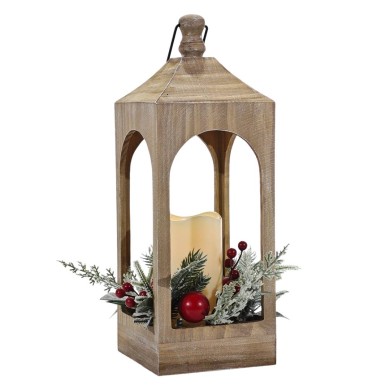 Christmas Lantern with Candle - 44.5cm Christmas Lantern with Candle - 44.5cm