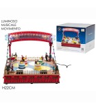 Christmas Carousel with Light, Sound and Movement - 22cm