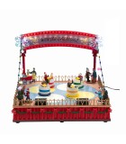 Christmas Carousel with Light, Sound and Movement - 22cm