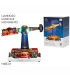 Christmas Carousel with Light, Sound and Movement - 40cm Christmas Carousel with Light, Sound and Movement - 40cm