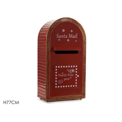 Διακοσμητικό Κουτί Γραμμάτων – Santa Mail – Κόκκινο – Υ77cm