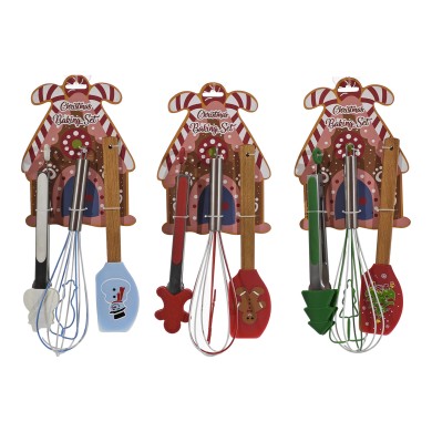Cooking Set - Spatula/Clip/Whip - 3 designs