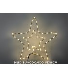 Hanging Decoration with LED Lights Star - Warm White 54LED Hanging Decoration with LED Lights Star - Warm White 54LED