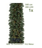 Dakota Garland x 3 connector(H540CM) - Green - 200 LED - L1620/D40cm - 600 Tips Dakota Garland x 3 connector(H540CM) - Green - 200 LED - L1620/D40cm - 600 Tips
