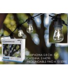 LED Light String with Deco Lamps - Warm White 6.5M