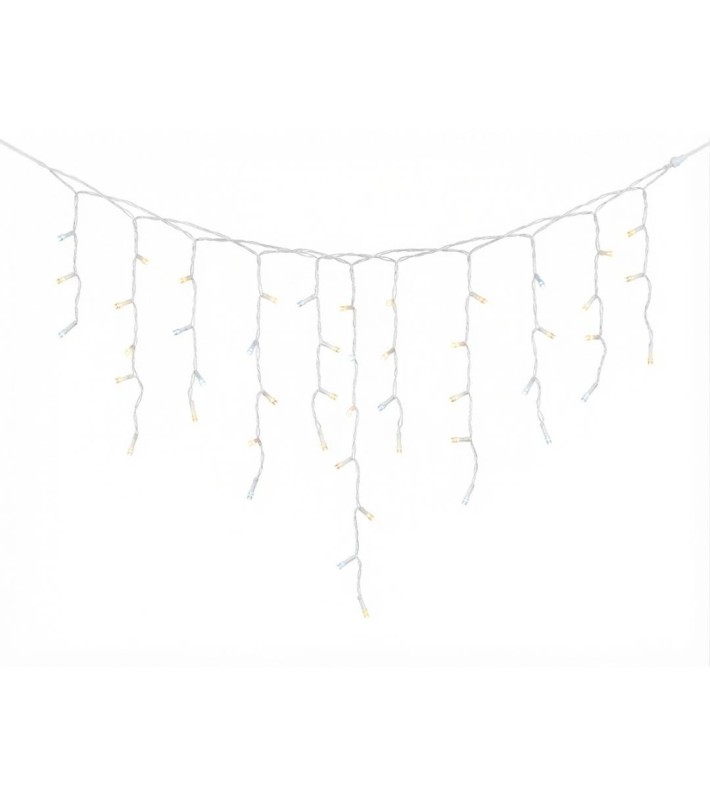 LED Lights Curtain with white wire 60LED twinkle - Warm White - L300XH65CM LED Lights Curtain with white wire 60LED twinkle - Warm White - L300XH65CM
