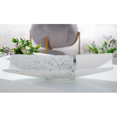 Decorative  Plate - Algrve - Whie/Silver