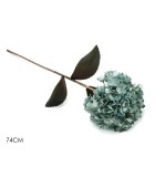 Decorative Flower Branch - Light Blue H74cm