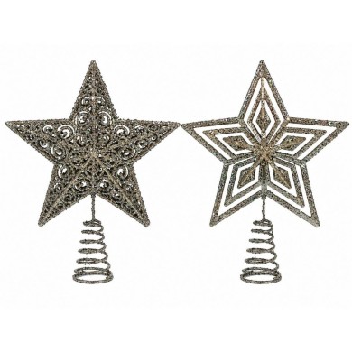 Tree Topper (4 assoprted) - Silver - 27cm Tree Topper (4 assoprted) - Silver - 27cm