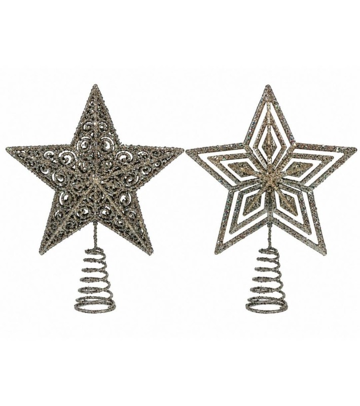 Tree Topper (4 assoprted) - Silver - 27cm Tree Topper (4 assoprted) - Silver - 27cm